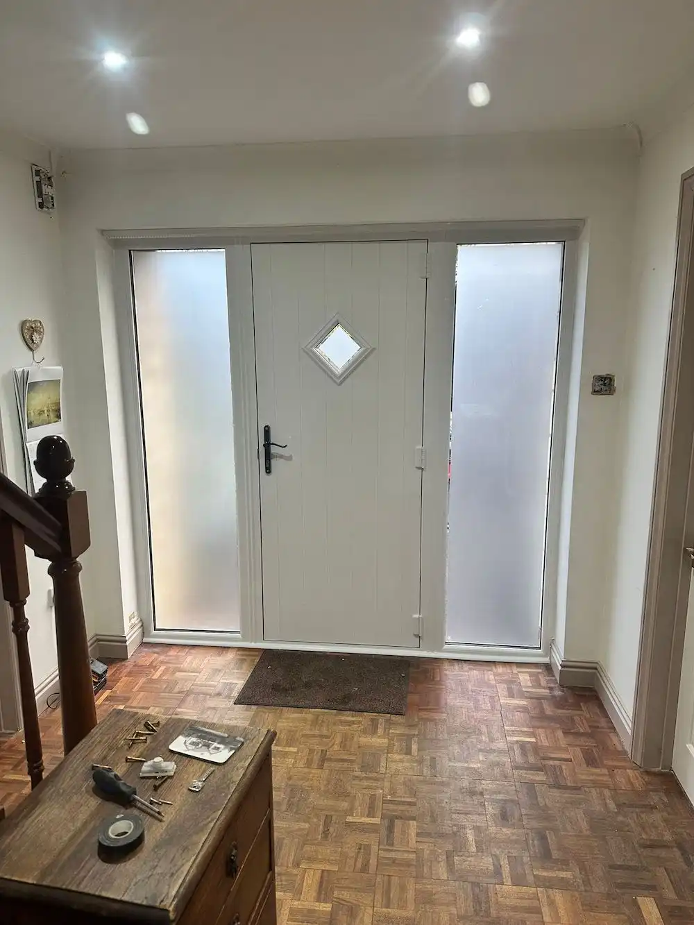 white composite door